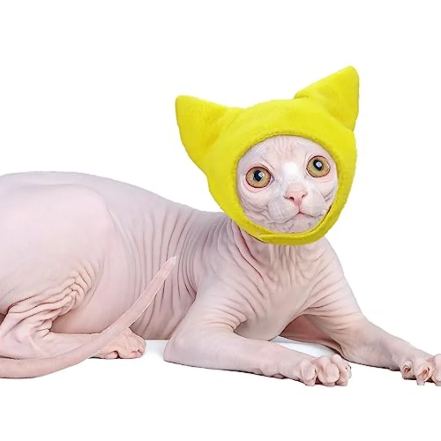 

Шапка сфинкс для кошек, защита для ушей, шапка для кошек, закрывающая уши, шапка для безволосных кошек, защита головы
