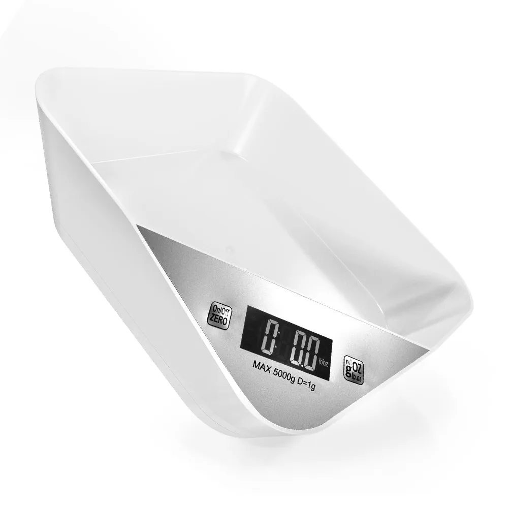 

5000G 1G LCD Digital Weight Scale Built-in Bowl for Accurate Measuring of Food Milk Water Portable Design Digital Scale