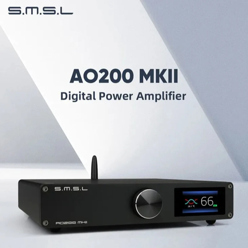 

Цифровой усилитель SMSL AO200 MK2 с чипом MA5332MS, Bluetooth 5.0, сабвуфером 2.1, NJW1194, регулировкой громкости, сбалансированным входом, декодированием USB, для колонок