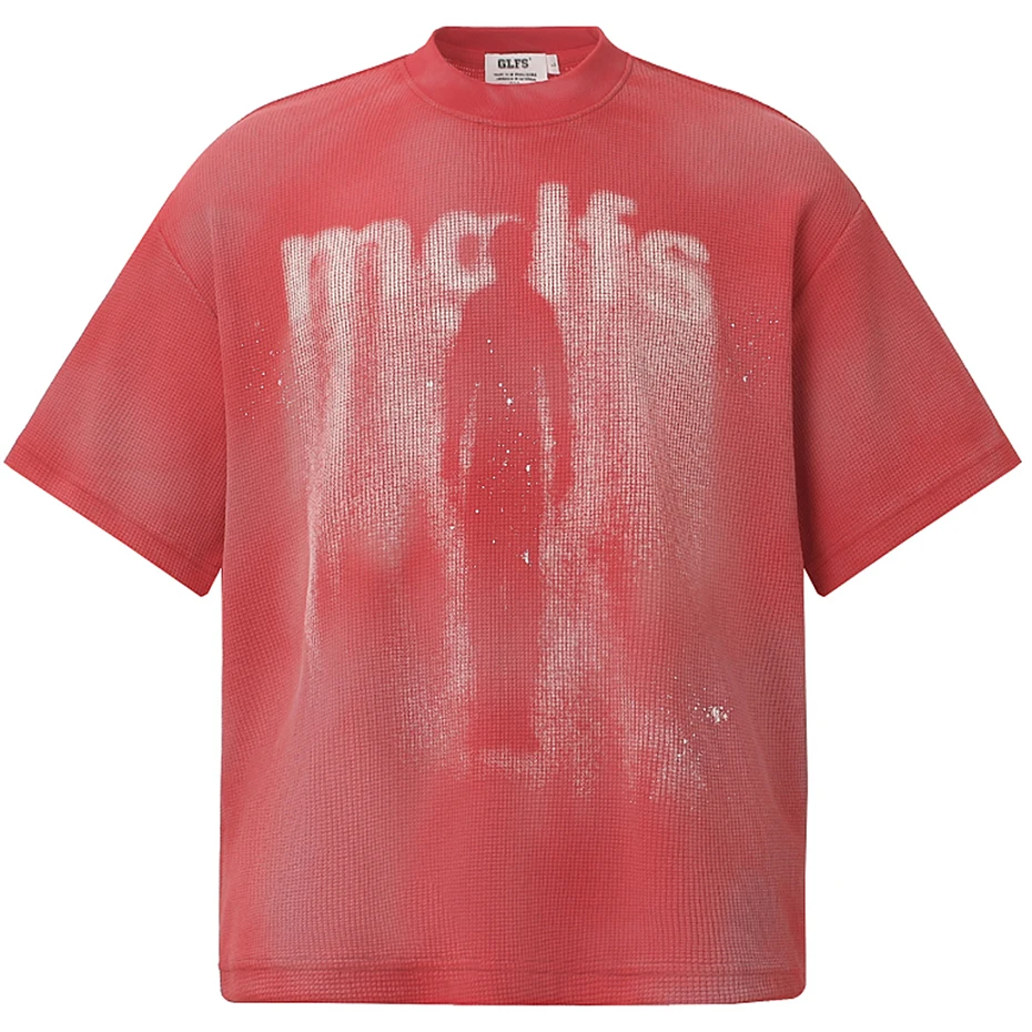 Burning Money Graphic Men's T Shirts Oversized Hip Hop Harajuku Streetwear Casual Tee Tops Tshirts Loose