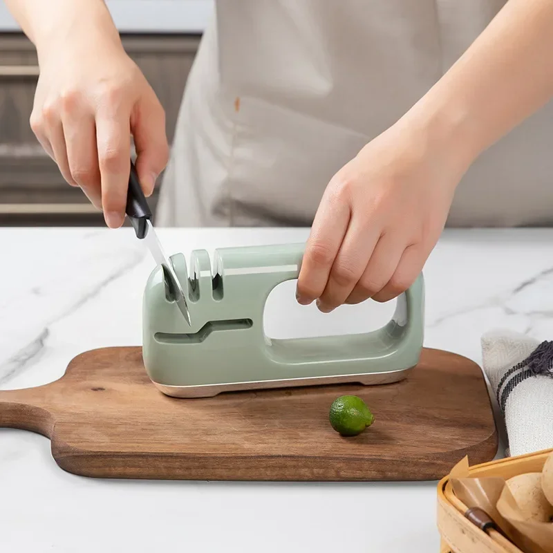 

l for Multi Functional Three Stage Knife Sharpener For Household Kitchen Sharpening stone Tool