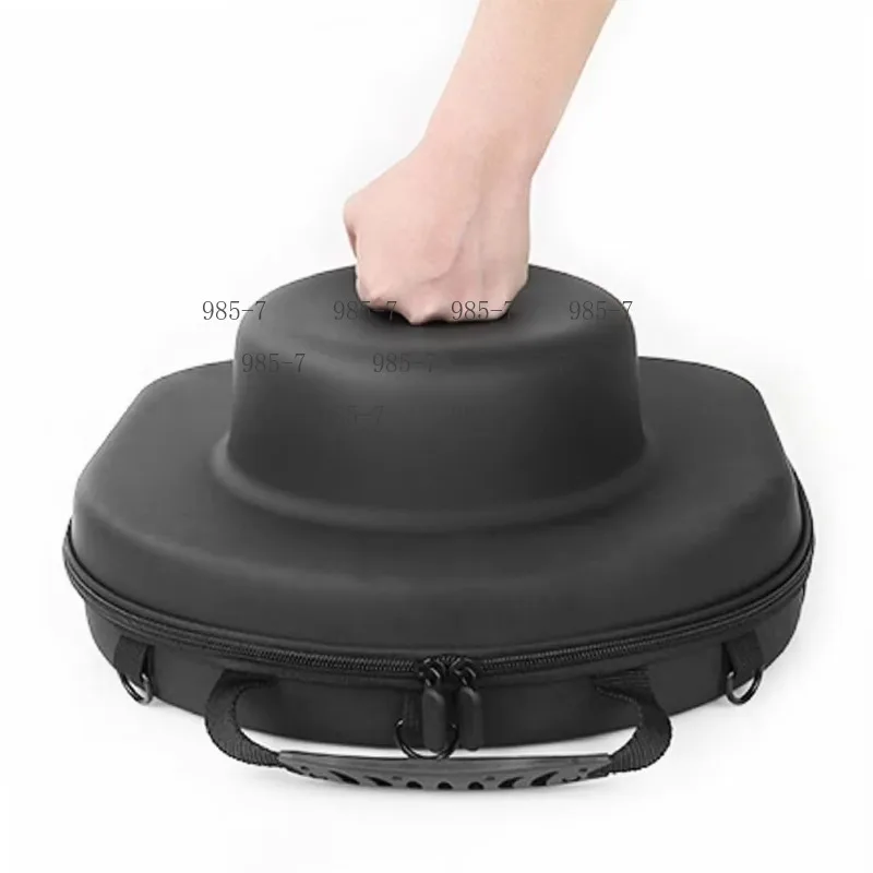 Waterproof Travel Box for Cowboy Hat, Hard Storage Case 38.5*32.5cm, Zipper Closure with Portable Handle