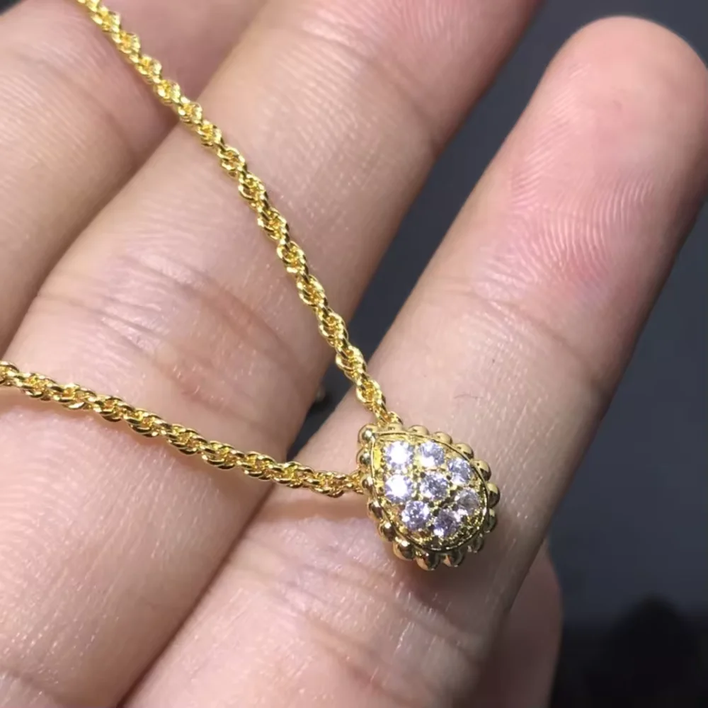 Luxury Waterdrop Full Diamond Necklace & Earrings Set