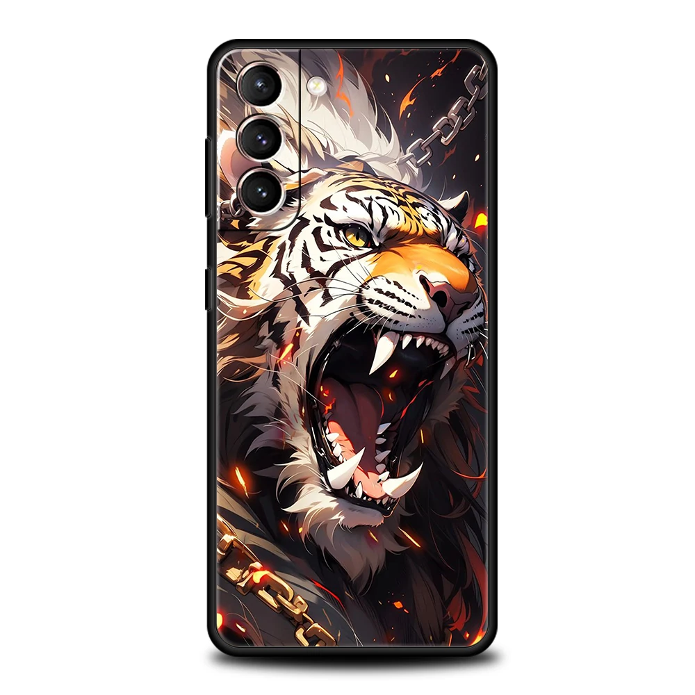 Tier Tiger Handyhülle für Samsung Galaxy S24 S23 S22 S20 S21 FE Ultra S10 S10E S9 S8 Plus 5G Silikonhülle Capas Fundas Taschen – Detail 7