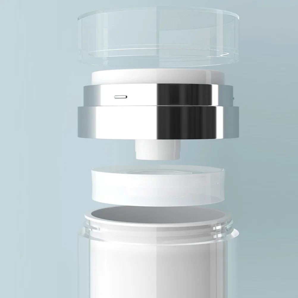 

4Pcs Sample Container Pots Airless Pump Jars for Cream Sub Packaging Reusable Compact Bottles for Skincare Travel Essentials