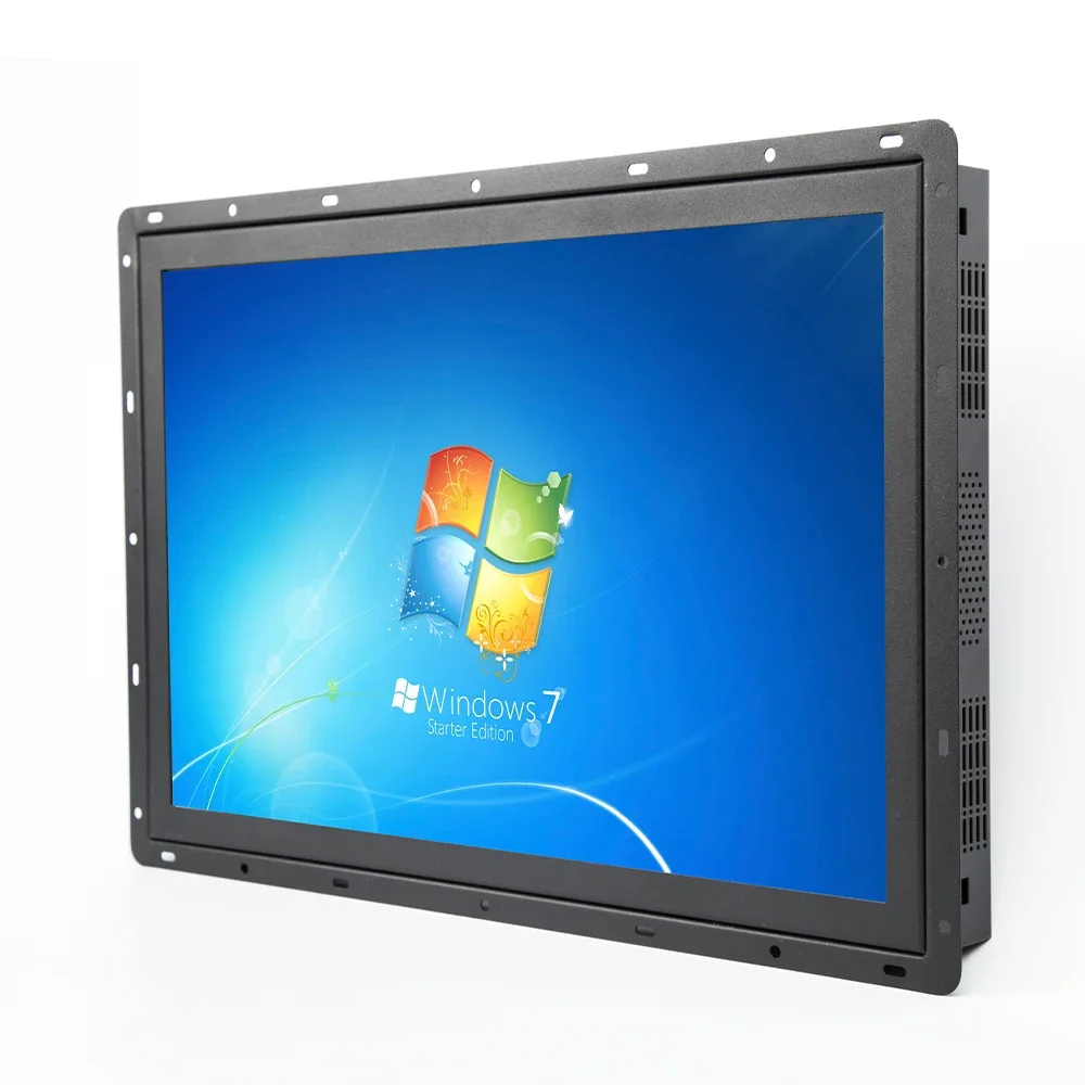 19-Inch High Bright Custom Industrial monnitor with Capacitive Touch Screen USB and VGA Interface Factory Sales New Product