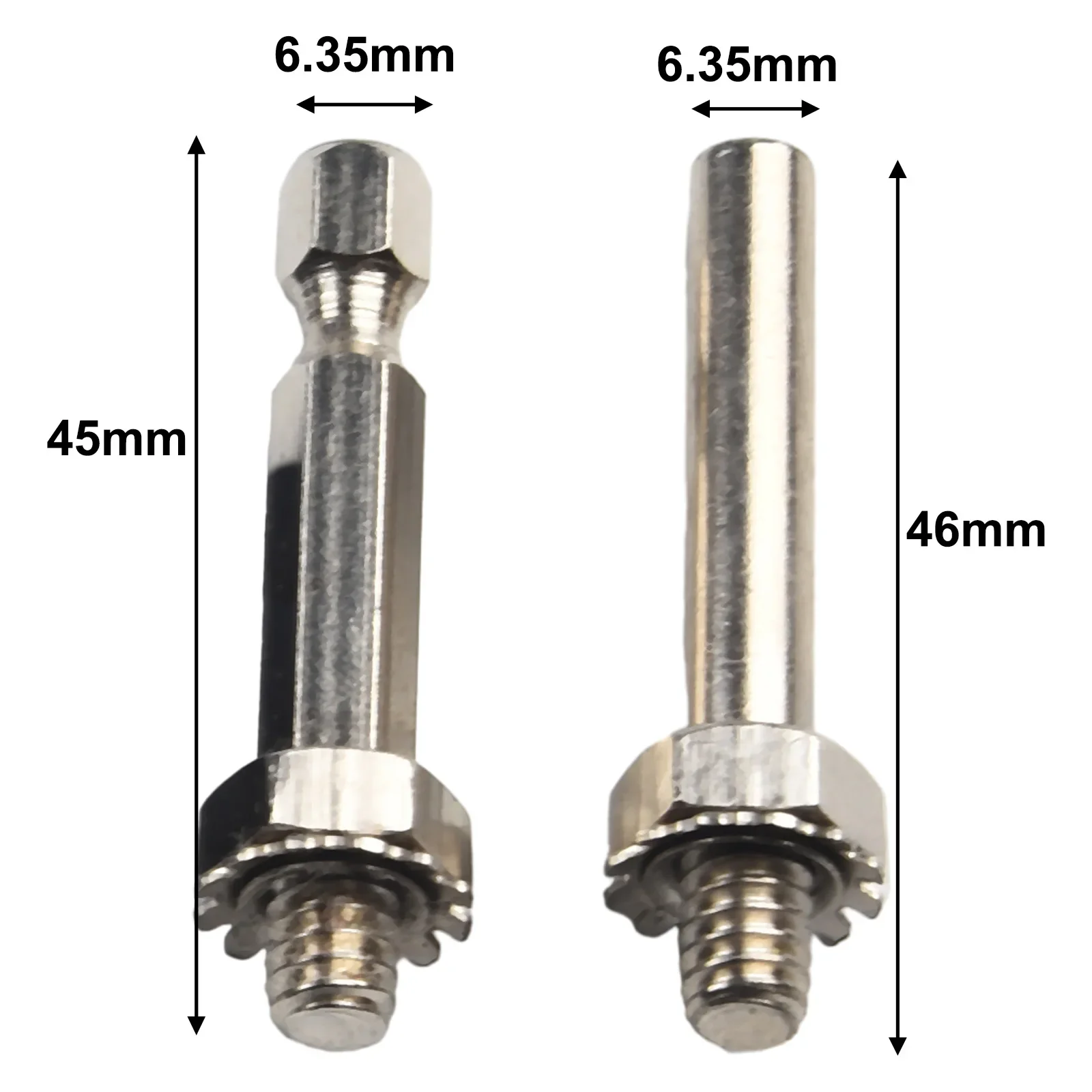 Practical Disc Pad Holder Rotary 45mm 6.35mm Hex Shank Grinding Sanding 1/4\'\' Hex Shank 3Pcs/set Maintenance