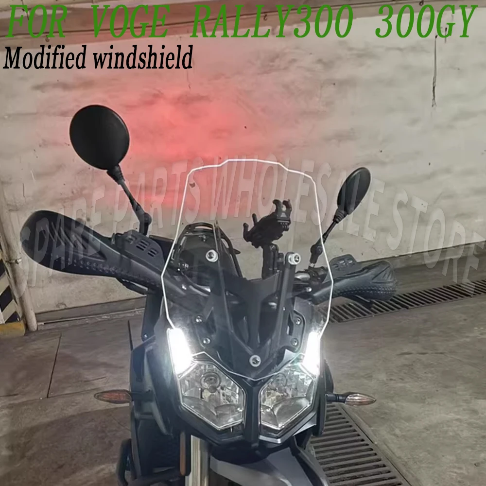 

Modified Windshield Front Windshield Modified Heightened Transparent New FOR VOGE Rally300 300GY Rally 300