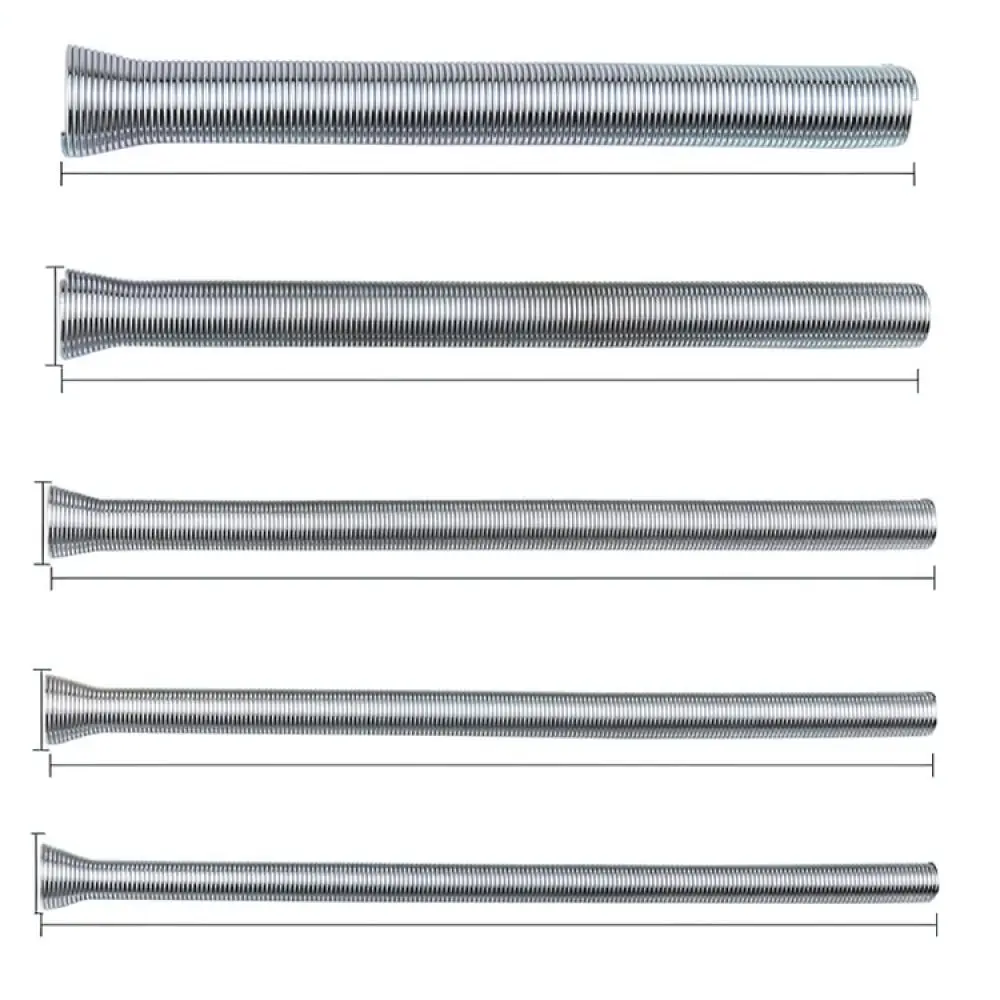 Universal Spring Pipe Bender Manual Bending Tool For Copper Aluminum HVAC Tubing Air Conditioning Repair Accessory