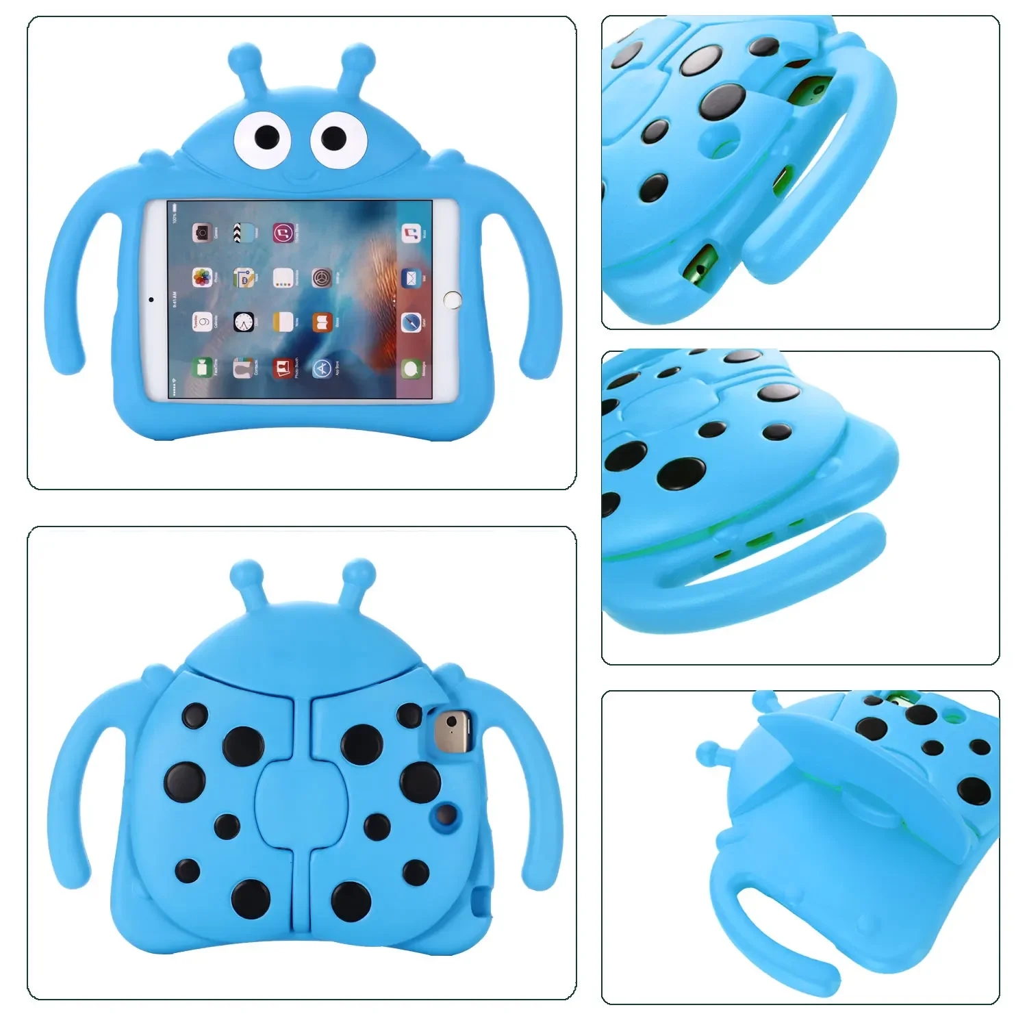 

Tablet Case For Huawei Mediapad M5 M3 8.4/T3 8.0inch/MediaPad M3 Lite 8 Shockproof Kid EVA Cartoon Beetle Stand Tablet Cover