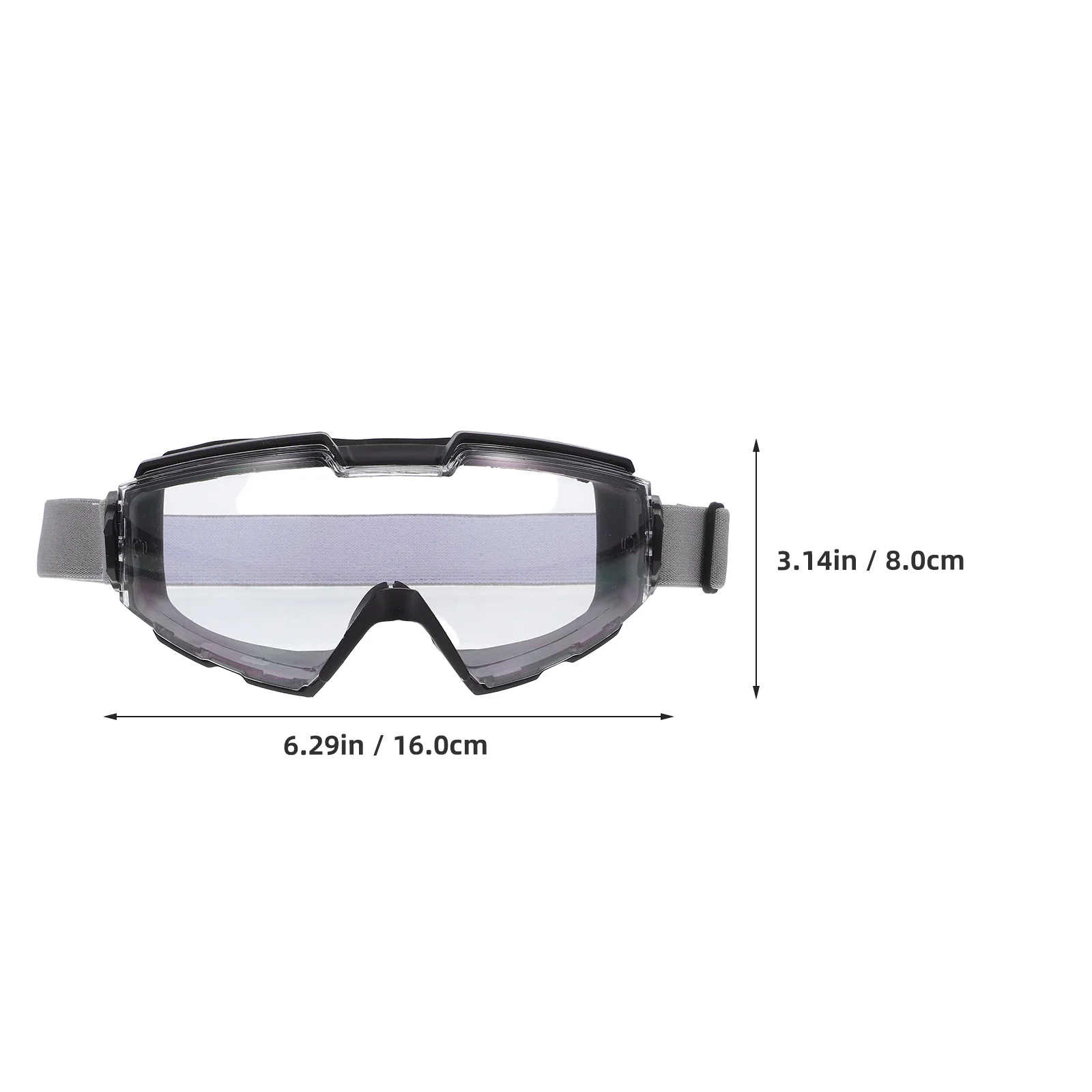 Lunettes de sécurité de Construction balistique pour chien, Anti-ski Ansi, bouclier oculaire en aluminium foncé, bande de Patch