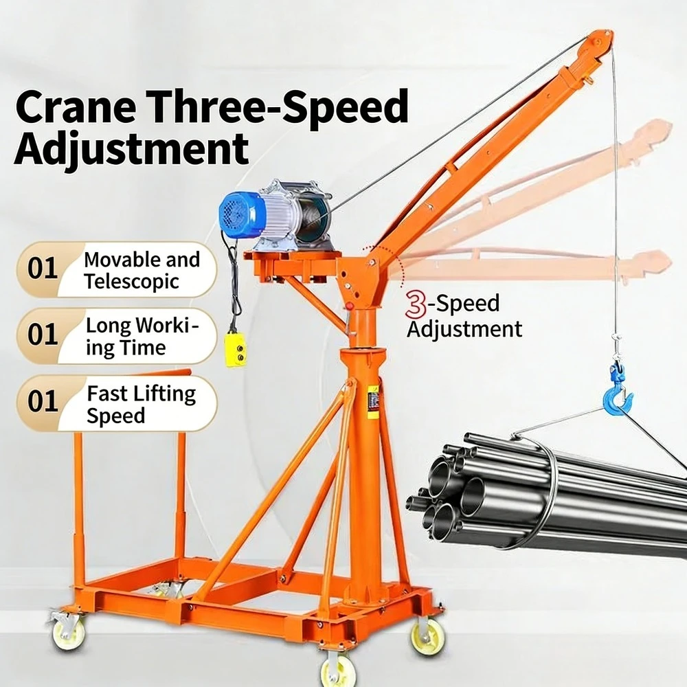 

Wholesale Mini Electric Lifting Crane 100kg/300kg Capacity - Portable Monkey Lift for Building Materials Handling