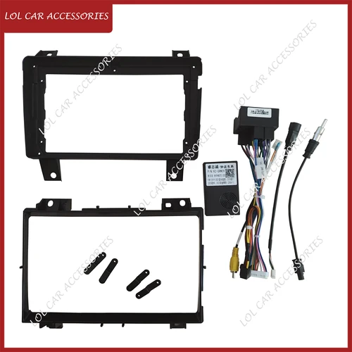 Imagen 2 del producto 9 pulgadas para GWM Great Wall Pao Poer 2019 + Radio de coche Android reproductor MP5 Panel marco 2Din unidad principal Fascia estéreo cubierta de tablero
