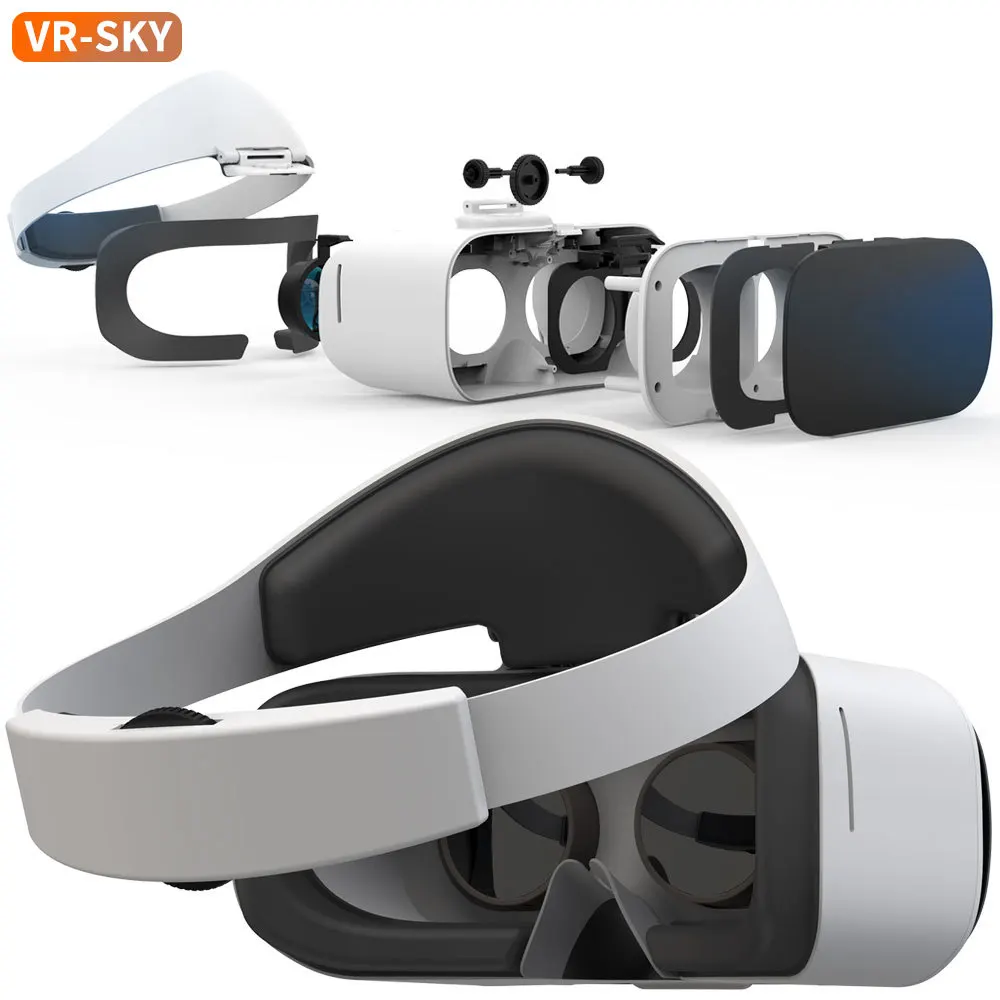 Okulary VR 3D Shinecon G19, zestaw VR Google Cardboard, okulary wirtualne do smartfonów iOS i Android