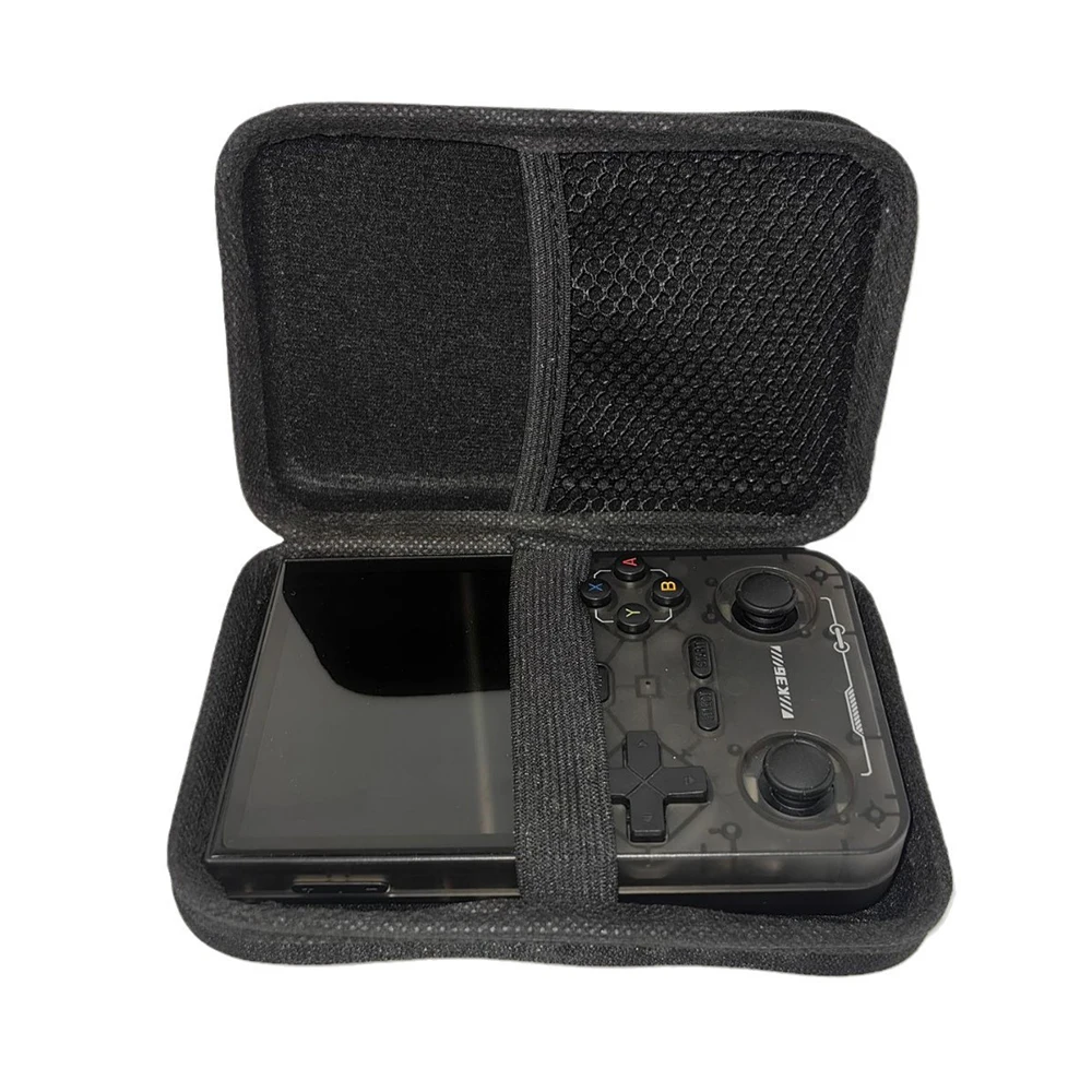 Storage Box for R36S RG34XX K36 R35S Miyoo Mini Plus Retro Video Game Shockproof Hard EVA Zip Pouch Cable Accessories Carry Bag