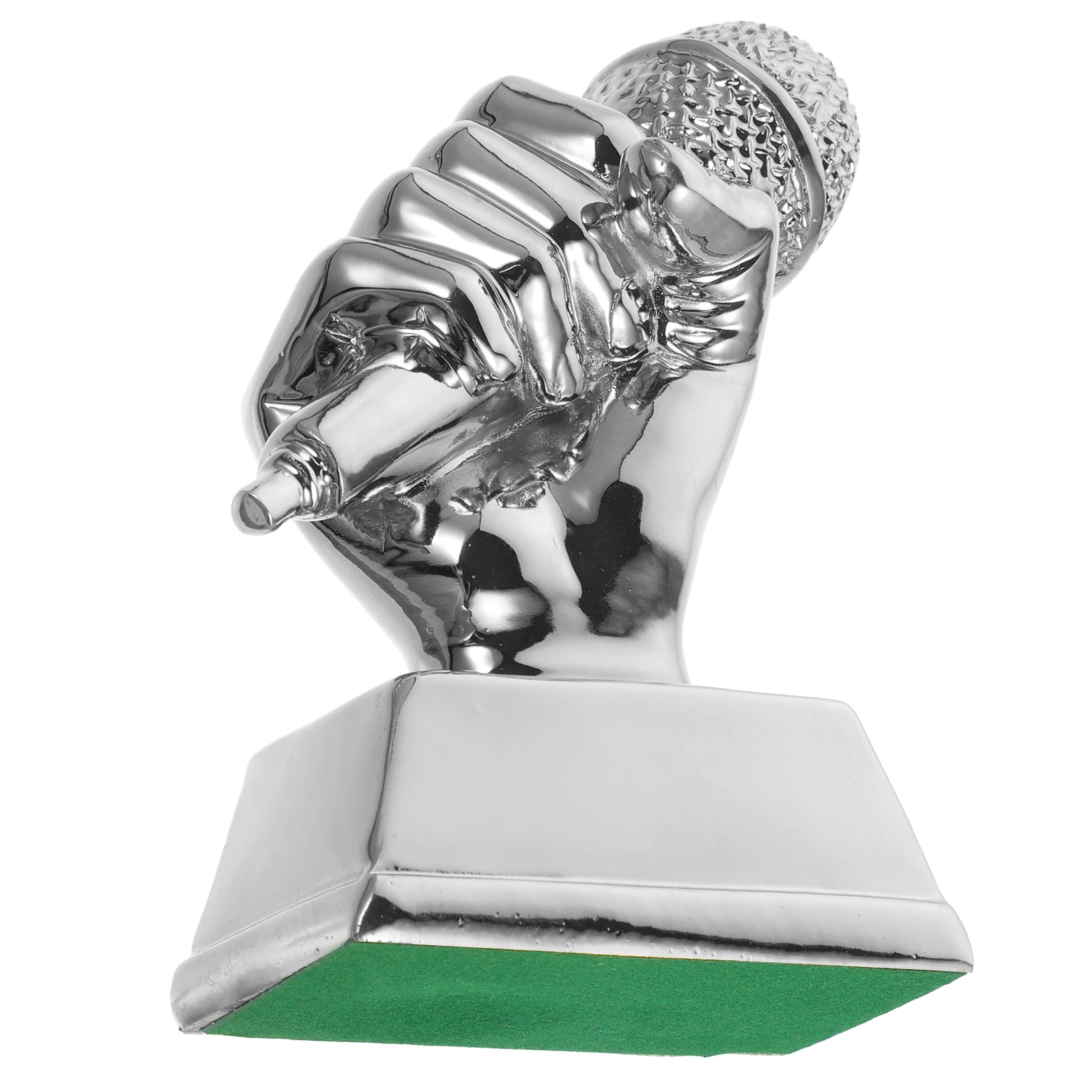 

Microphone Trophy Singing Competition Award Silver Resin Student Party Celebrations Classroom Supplies Elementary School Awards