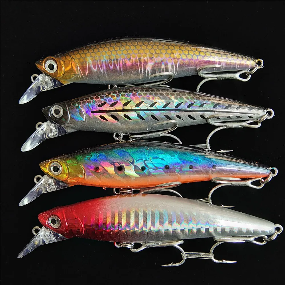 

Swolfy 4 шт., 9 см, 33 г, приманка для ловли гольяна, тонущая приманка для длительного заброса, жесткая приманка, снасти для ловли нахлыстом