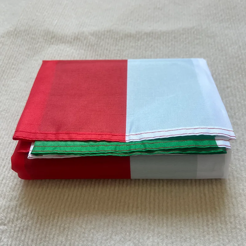 European ITALY Flag 90x150cm Hanging polyester high quality polyester double-sided permeable print flag Green white Red Italian