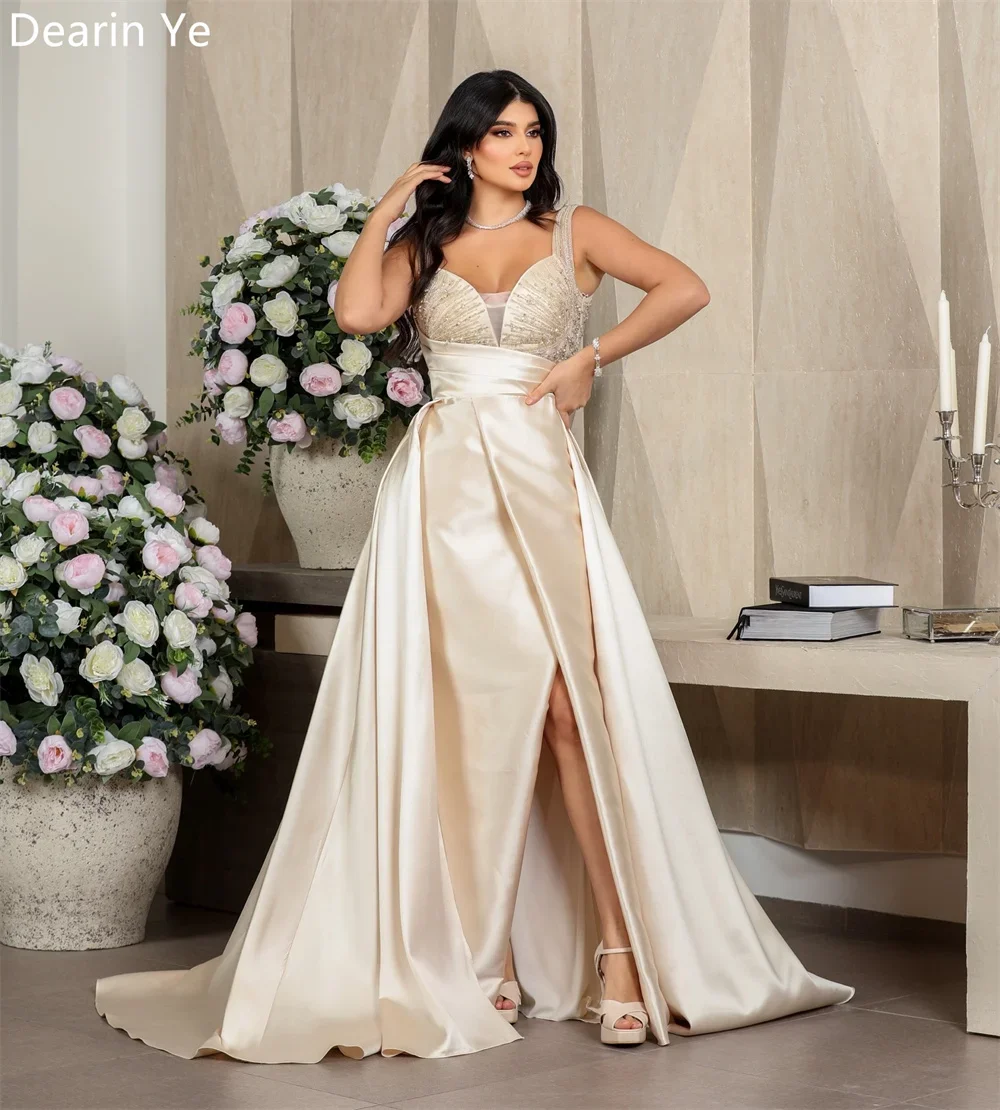 Vestido de fiesta personalizado Arabia Saudita Dearin faja de hombro A-line faldas hasta el suelo vestidos para ocasiones a medida vestido Formal de noche