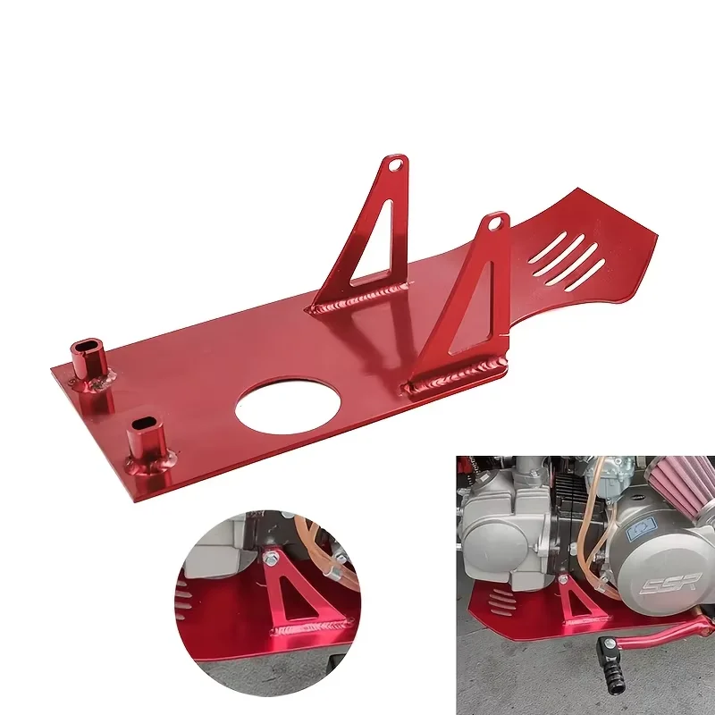 Aluminum Engine Skid Plate For Honda XR50 CRF50 SSR110 SSR125 XR70 Coolster Apollo YX Vitacci Thumpstar Pit Dirt Bike 90-140cc