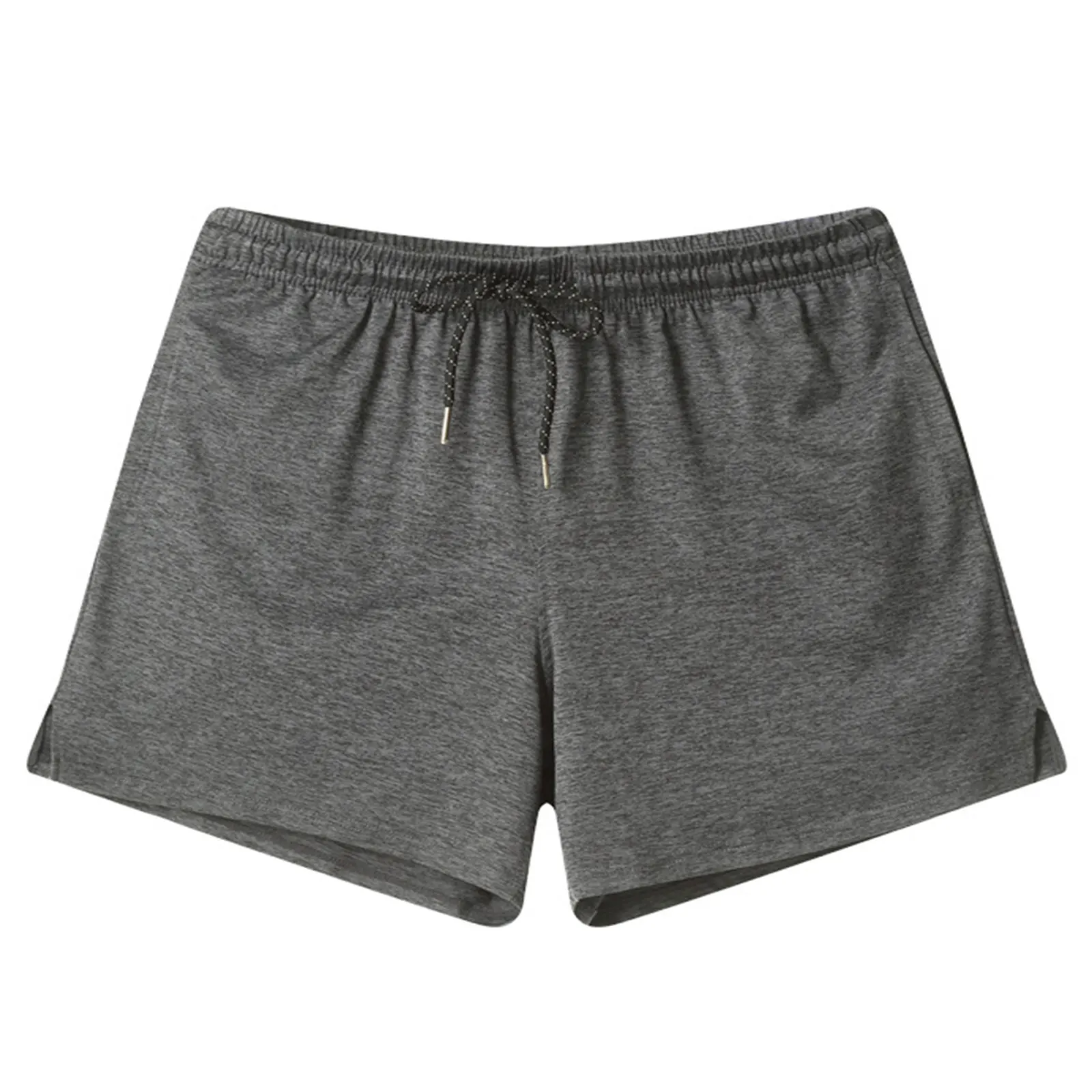 Men Quick Drying Breathable Sides Split Athletic Casual Shorts with Pockets for Summer Workout Exercise Running Cycling