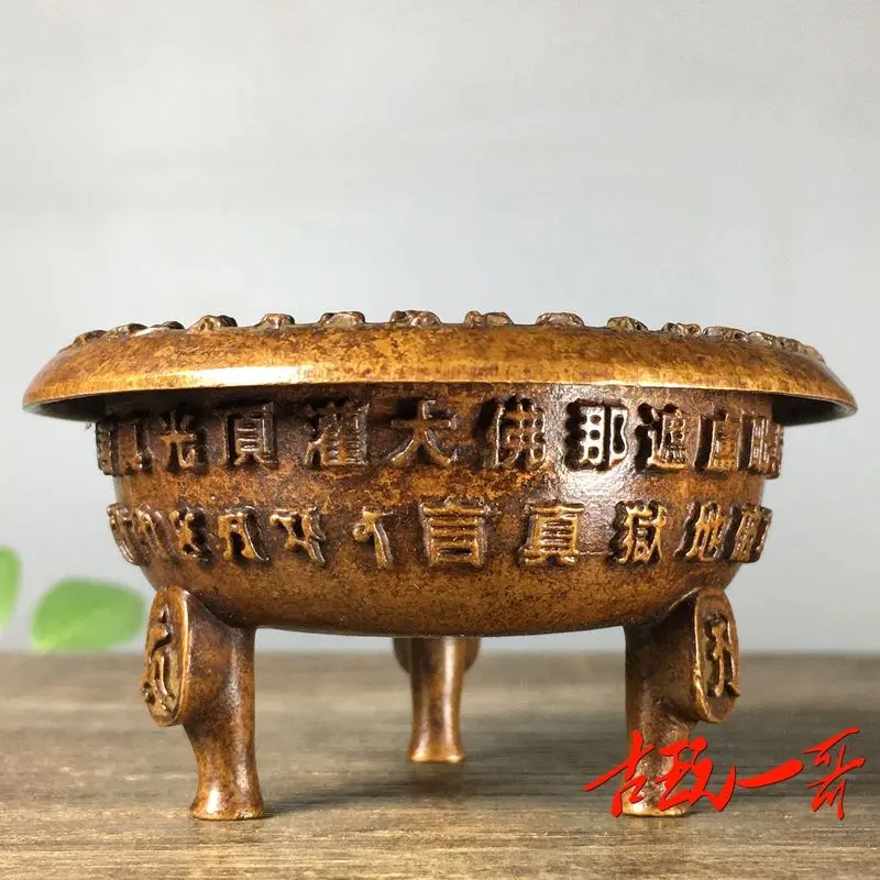 Three-legged wealth-attracting tripod Incense Burner Statue for Tea Home Decor Ornaments