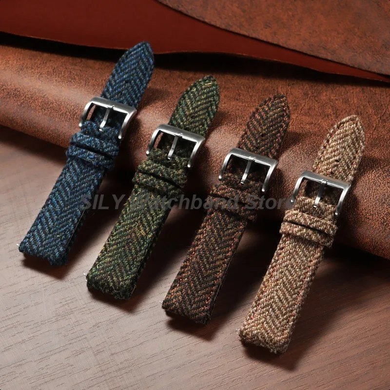 for Huawei Watch Gt5/Gt4 Strap Tweed Nylon Weave Leather Watch Band Universal Men Women Bracelets Sport Replace Wrist Belt Bands image 3