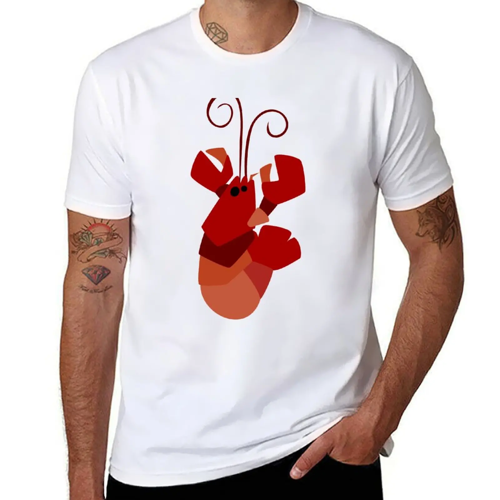 

Lobster T-Shirt man t shirt luxury t shirts with prints cotton t shirt pack T-Shirt