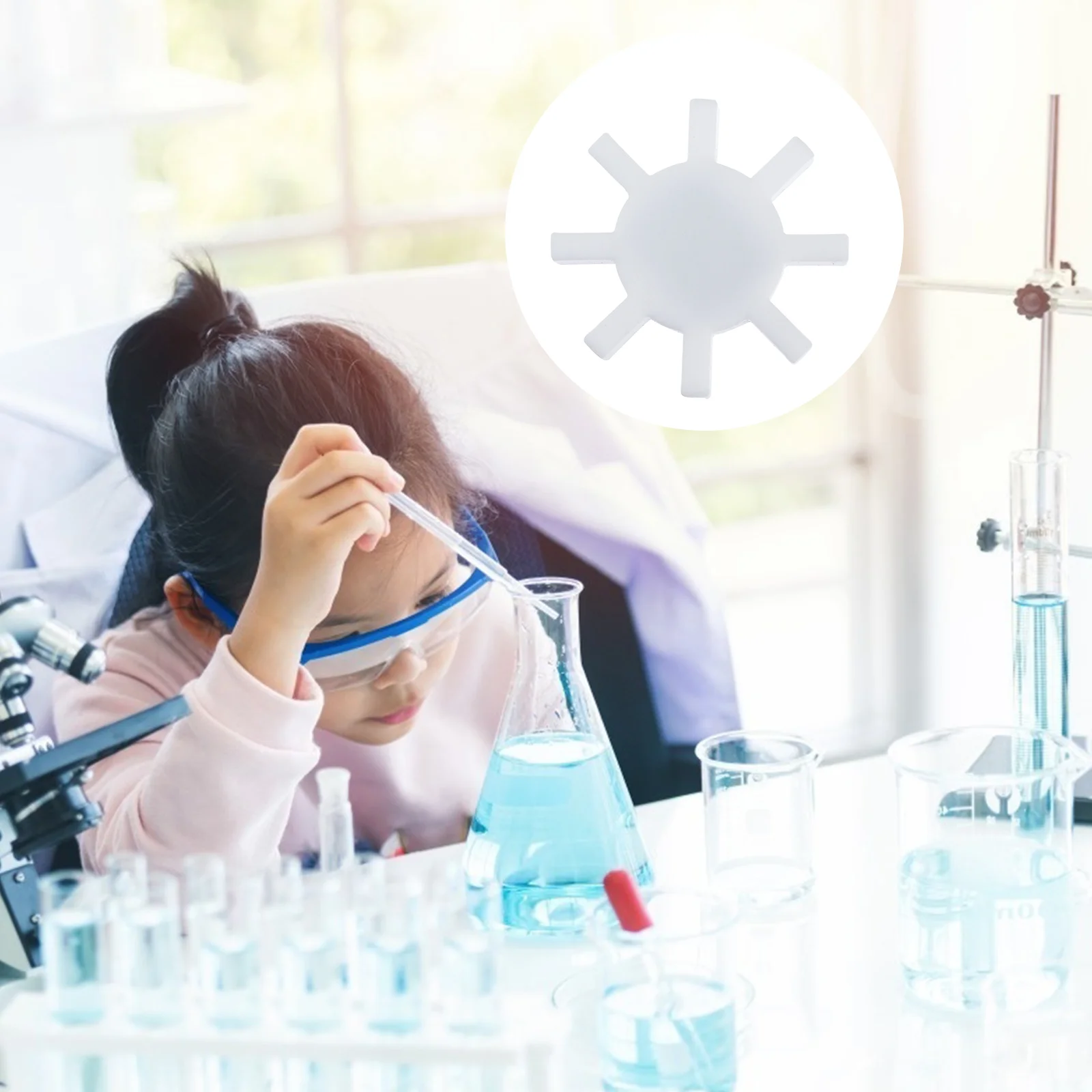 Ptfe Magnet rührer Stab mischer Rühr stange, Labors tange, Rühr platten stange, Rühr platten magnet, Rührstab magnetisch, achteckig