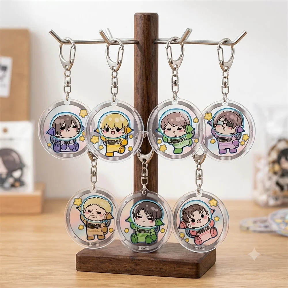 6CM Charm Anime campaign giant Acrylic Keychain Model Cosplay Characters Ornament Accessories Christmas Collection Gifts