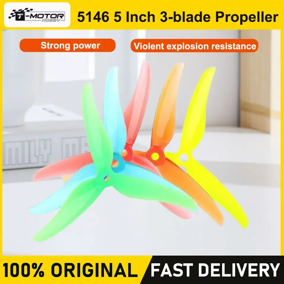 2Pairs CW CCW T-Motor T5146 5 Inch 3 Blades Propeller For 5inch FPV Racing Quadcopter RC Drone Replacement Parts