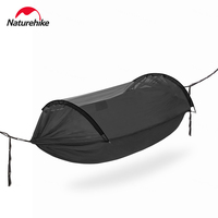 Naturehike Ultralight Camping Hammock 1.2kg Ultralight 3-In-1 Anti-Mosquito Portable Hammock 290x140cm Outdoor Travel Swing