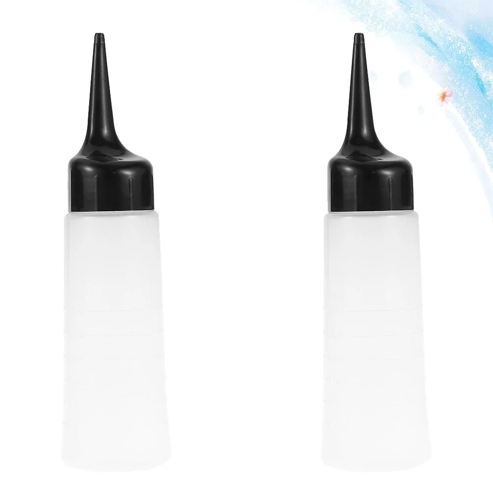 2Pcs Hair Dye Bottles Durable Clear Plastic Bottles for Salon Hair Coloring Shampoo Refillable Containers Refillable Container - Image 5