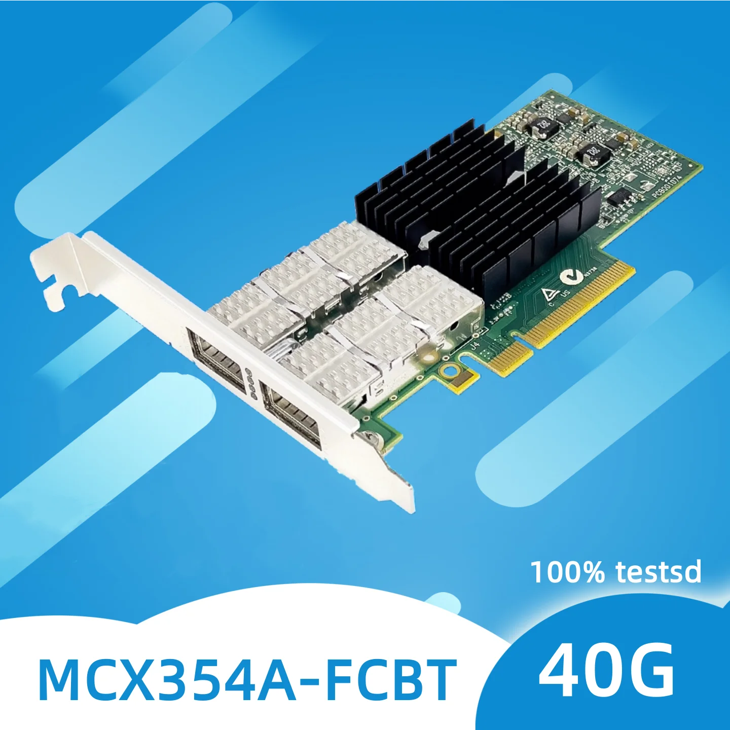 Mellanox MCX354A-FCBT ConnectX-3 Pro Dual-Port 40GbE QSFP+ محول الشبكة-PCIe 3.0 x8، FDR InfiniBand، Cisco/Dell/HP متوافق