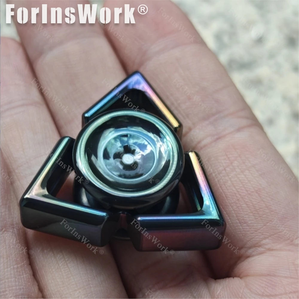 QEDC exquis doigt pointe gyroscope décompression jouet soulagement du Stress jouet Fidget Spinner anxiété à l'envers jouets Adault