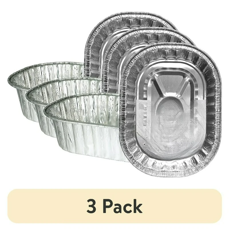 Super King Aluminum Extra Deep Oval Roaster Pan, 1 Count