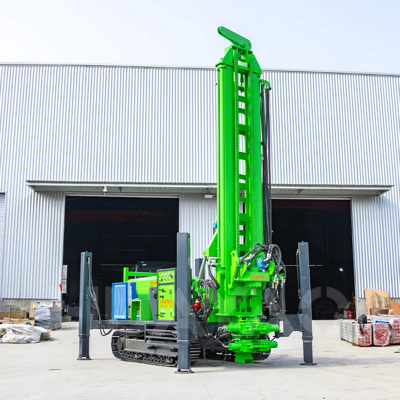 Fully Hydraulic Pneumatic Water Well Drilling Rig 700m 800m All-terrain Steel Tracked Suitable for Mining Drilling