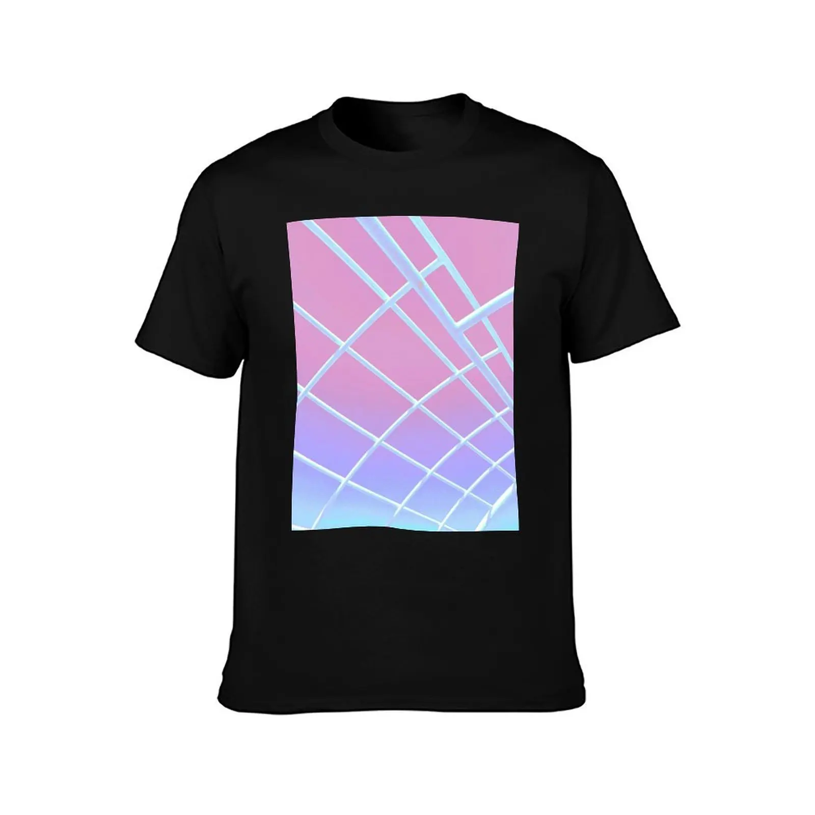 Pastel Cage T-Shirt Breathable Lightweight Summer Top T-Shirt