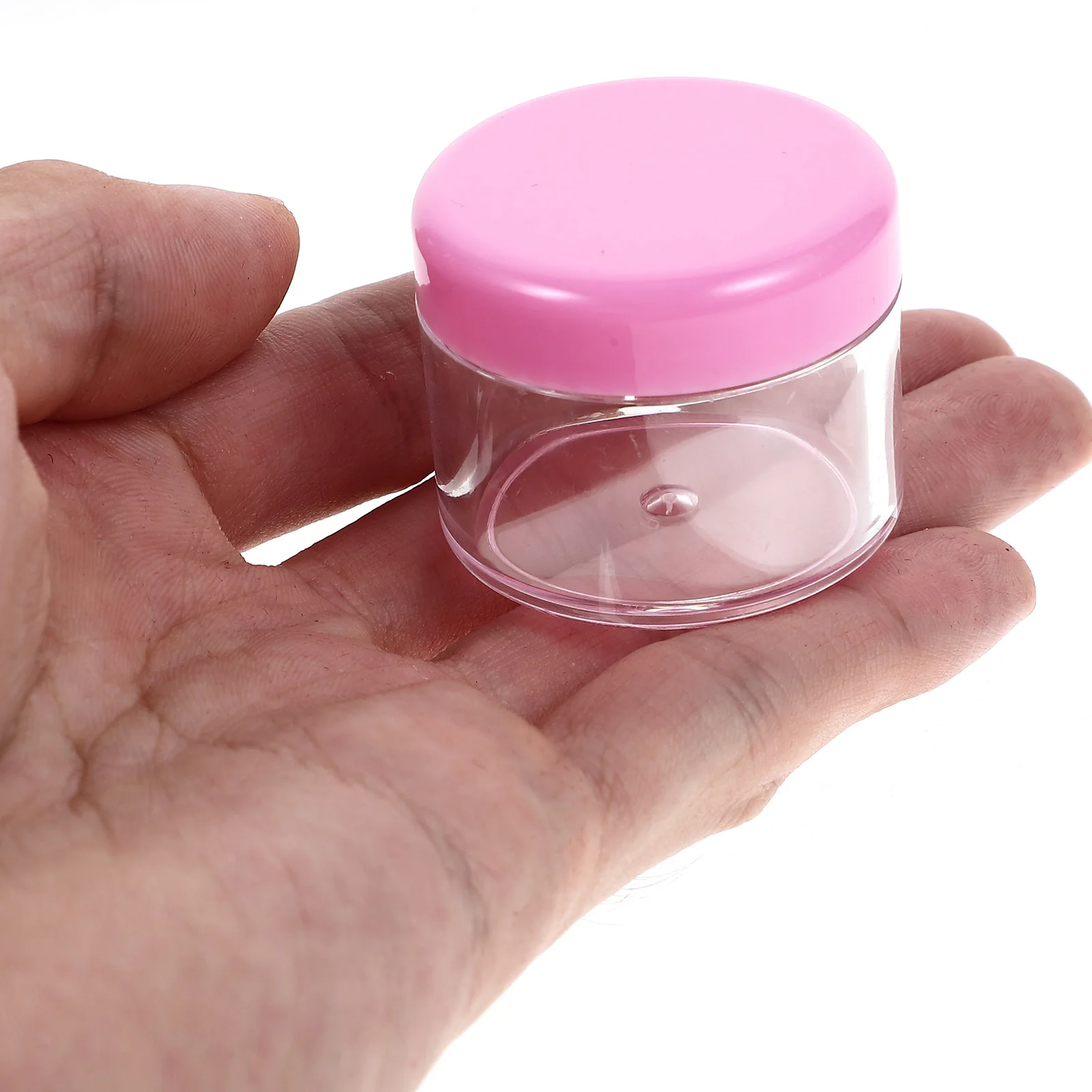 

12pcs 20g Pink Sample Containers Portable Leak Proof Mini Plastic Toiletries Bottles For Travel Business Trip Camping