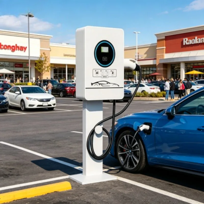 Carregador Rápido DC de 120kW CCS2 para Veículos Elétricos, Estação de Carregamento com Duas Conexões para Caminhões Elétricos, Uso Comercial, Certificação CE