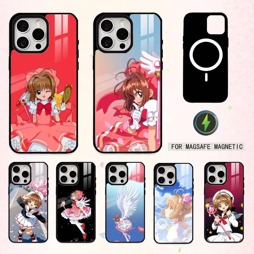 

Kawaii Kero Cardcaptor Sakura Phone Case For iPhone17,16,15,14,13,12,11 Plus,Pro Max Magnetic For Magsafe Wireless Charging
