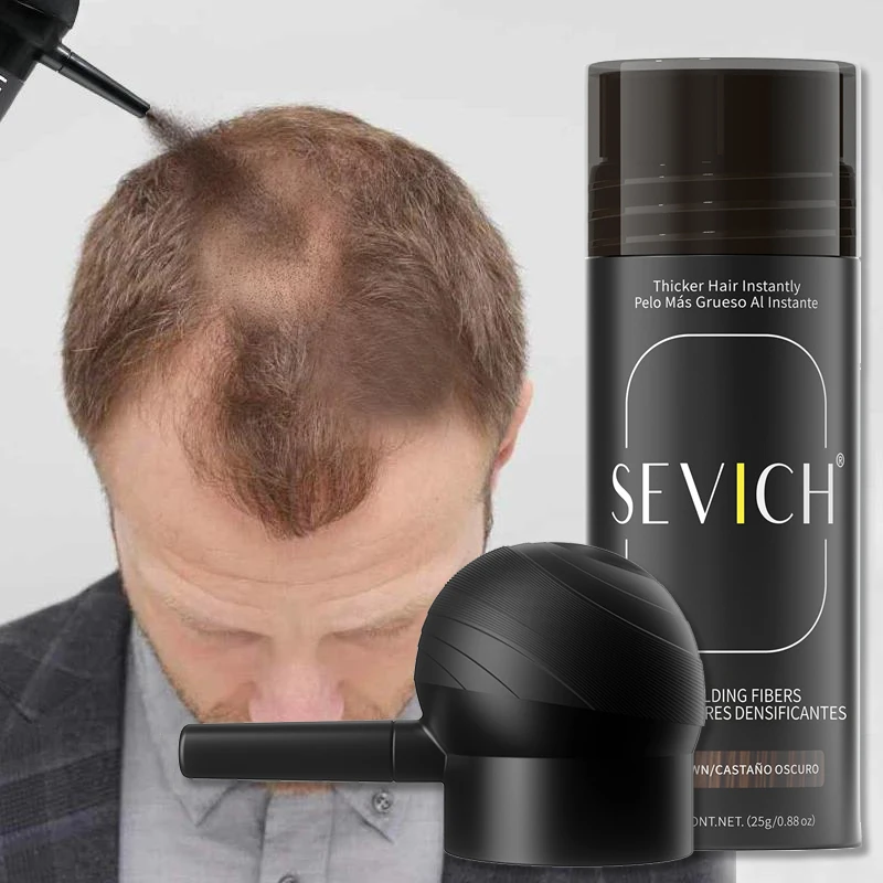 Keratin Hair Building Fiber Hair Fiber Thickening Powder Hair Fiber Spray Powder Instant Cover Bald Spots Hair Loss Applicator