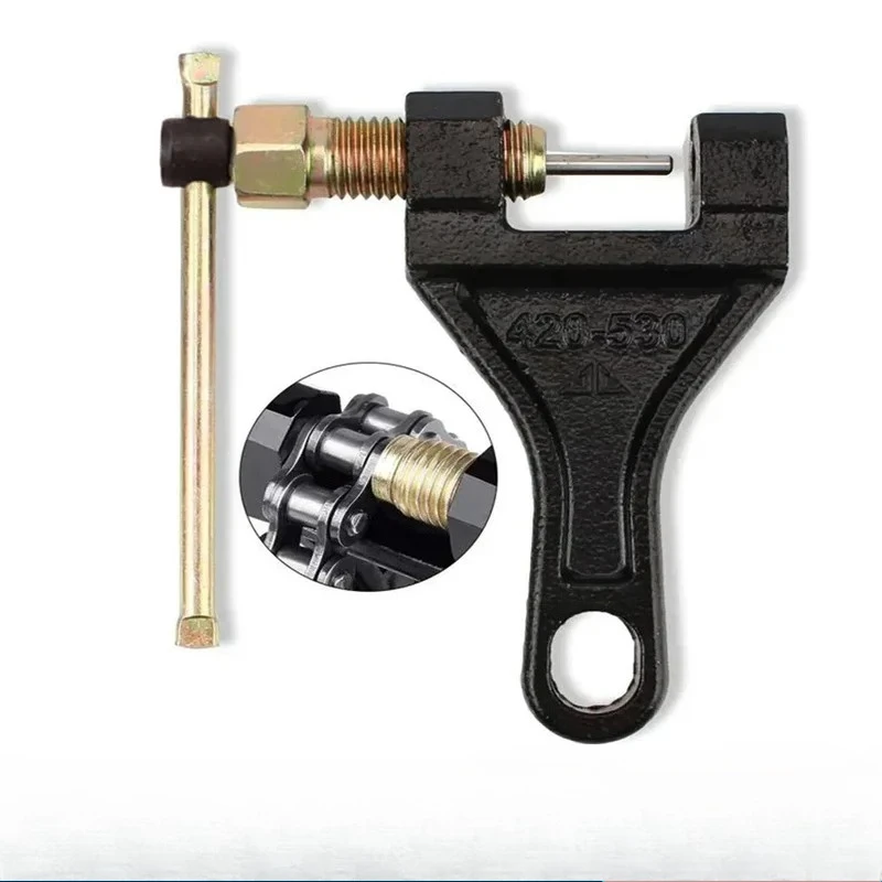 Universal Motorcycle Dirt Bike Chain Breaker Tool 420/530/630/860 with Chain Tensioner 1/2 Inch for Maintenance Repair