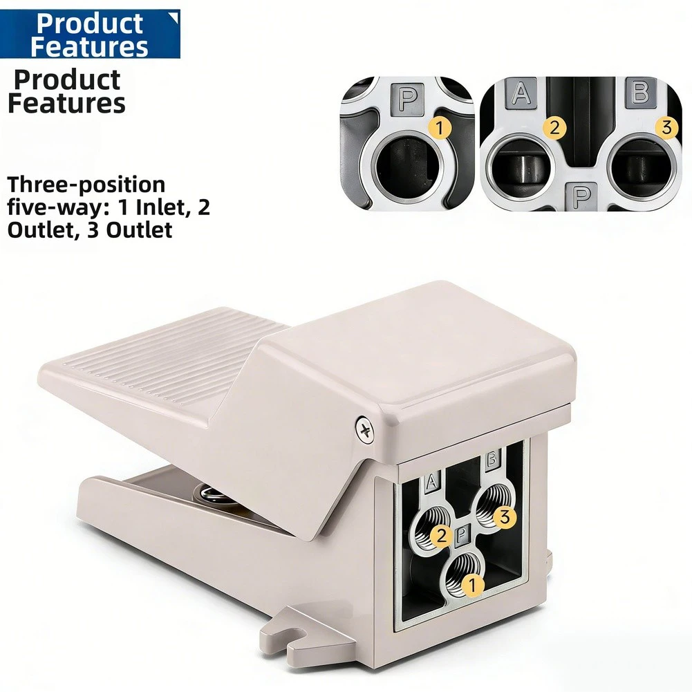 1pc High-Performance Pneumatic Foot Valve 4F210-08 Replacement Pneumatic Foot Switch Easy Installation