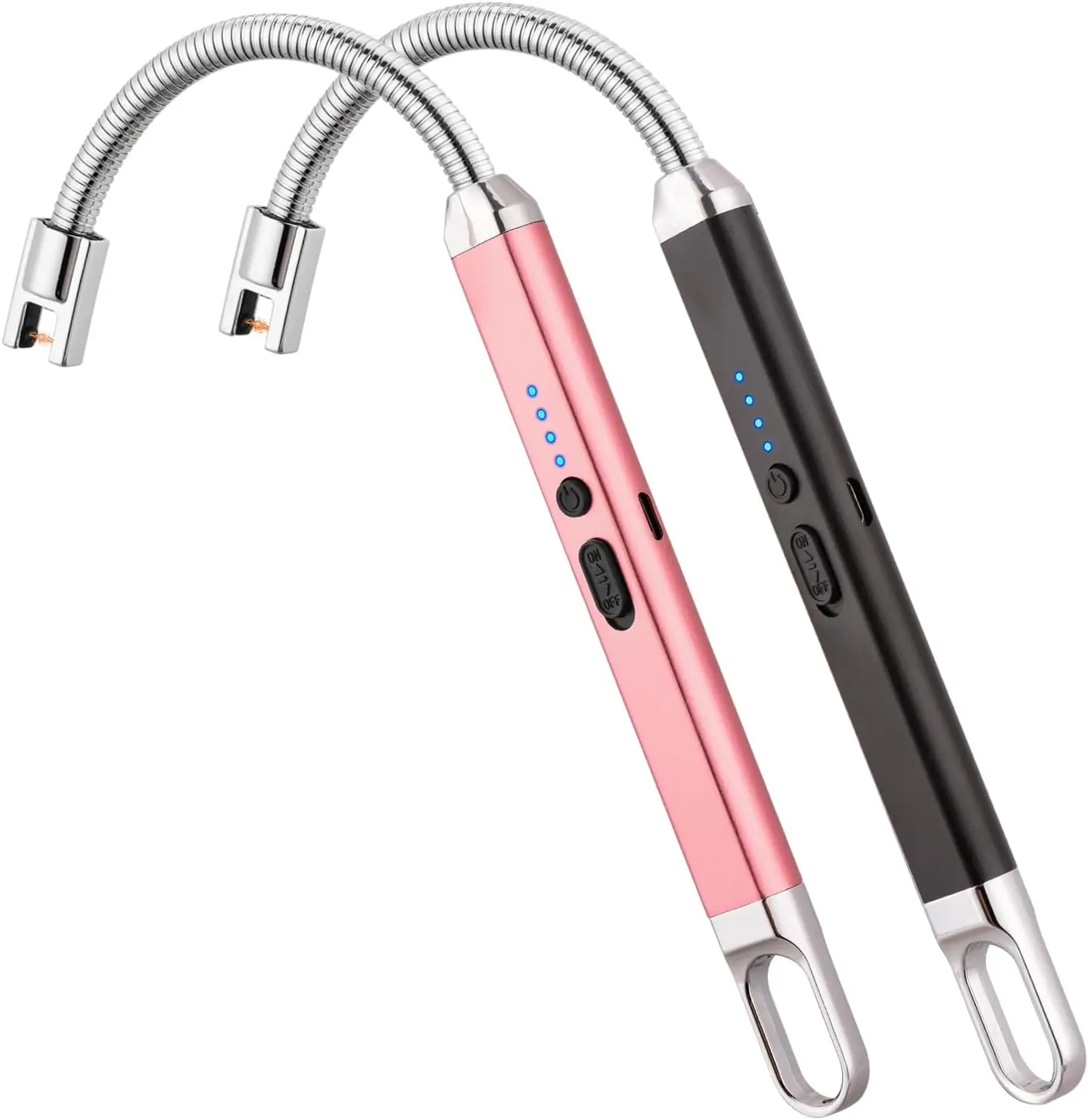 

2 Pack USB Rechargeable Windproof Candle Lighter, Perfect Gift for Women Men on Birthdays Christmas Housewarming