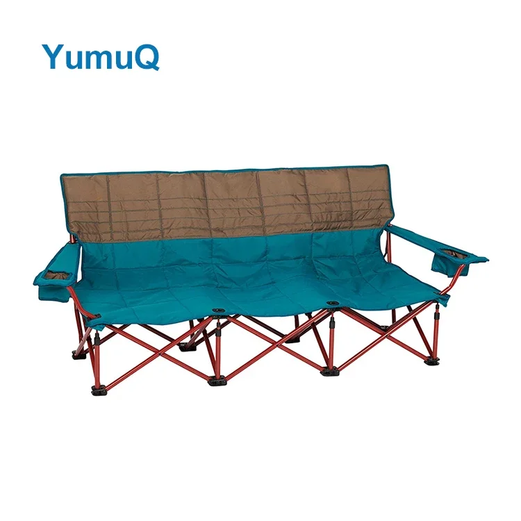 YumuQ Portable Folding Picnic Beach Oversized 2 Seat 2 Person Foldable Outdoor Camping Double Chair