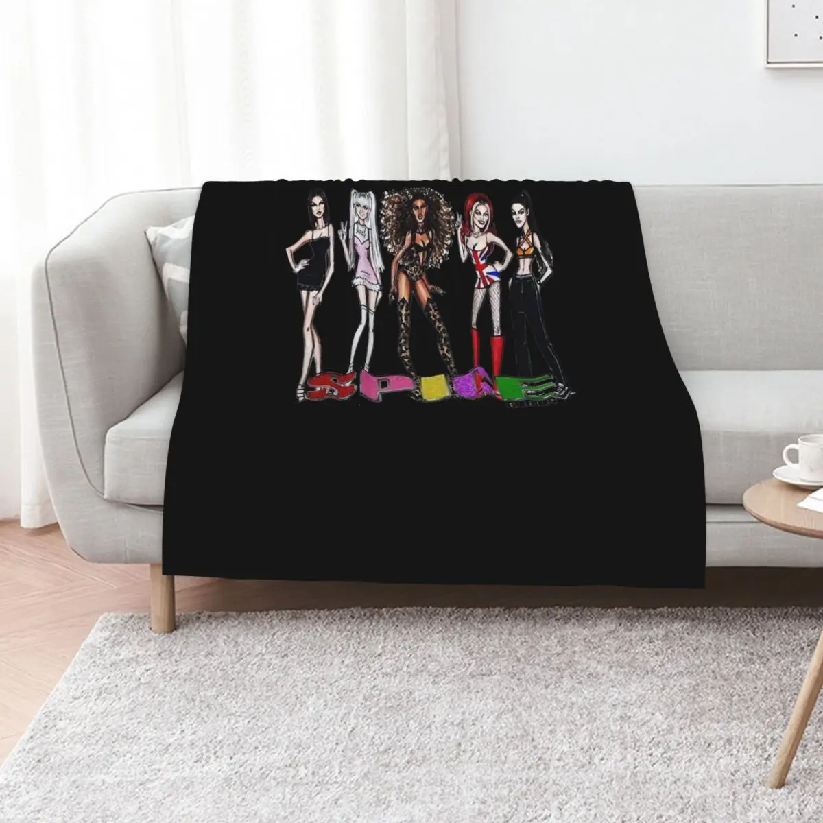 Girl Band Spice Classic Throw Blanket Extra Large Throw anime Plaid on the sofa Multi-Purpose Beautifuls Plush Blankets