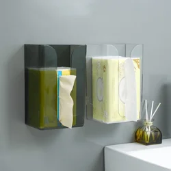Light luxury face wash towel storage box, tissue box, wall mounted kitchen, bathroom, toilet, bathroom, upside down suction pape