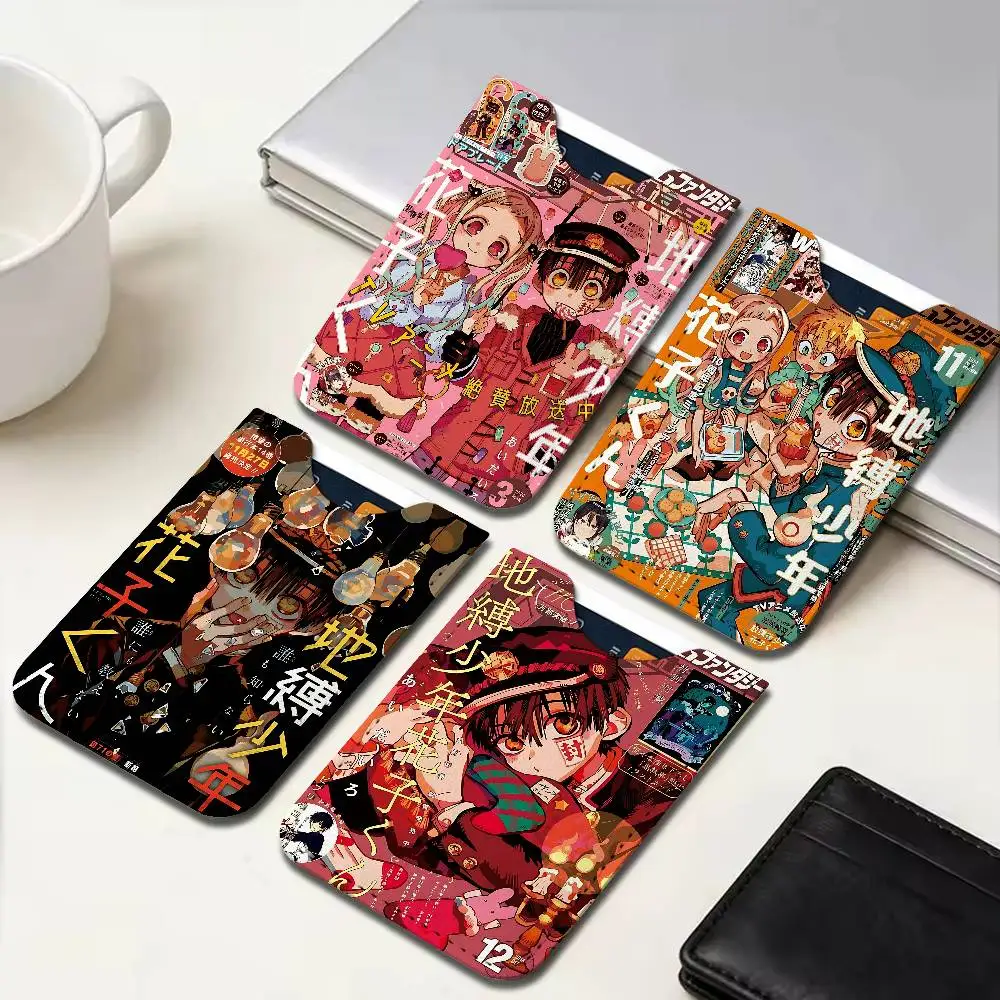 Anime Toilet Bound Hanako Kun Creative Printed with Leather Protective Case Business Portable Letter Pattern Leather Credit Bags