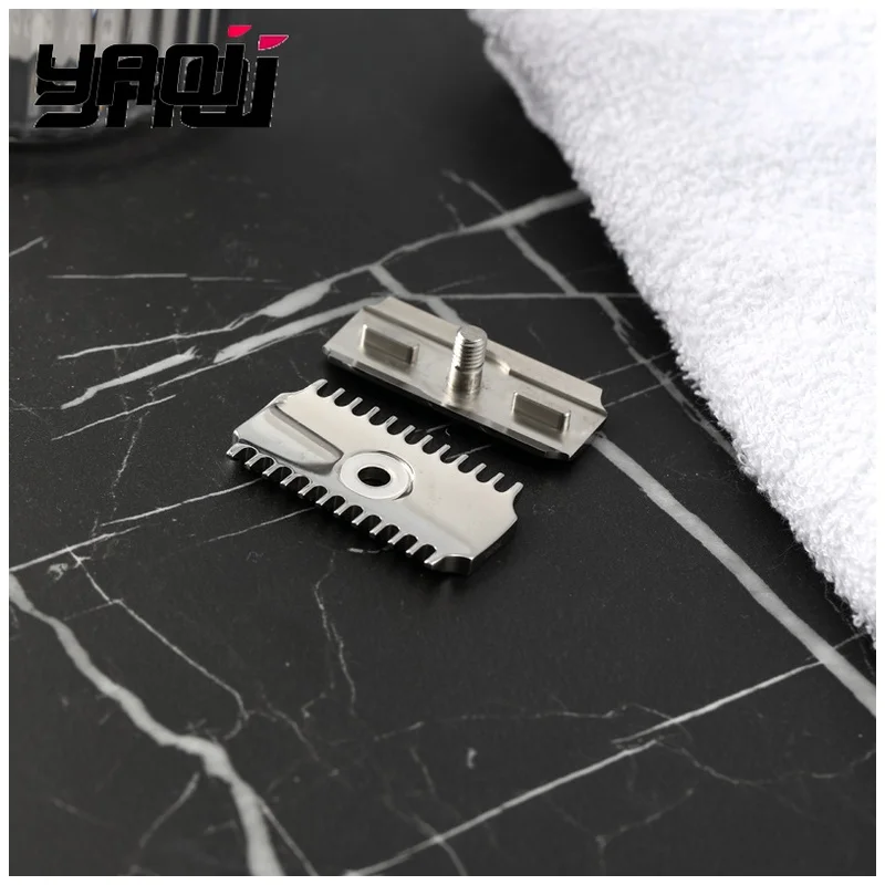 YAQI Safety Razor Head Vostok 70OC 316 Stainless Steel Polished Dual Comb 0.7mm Blade Gap Men Shaving Products